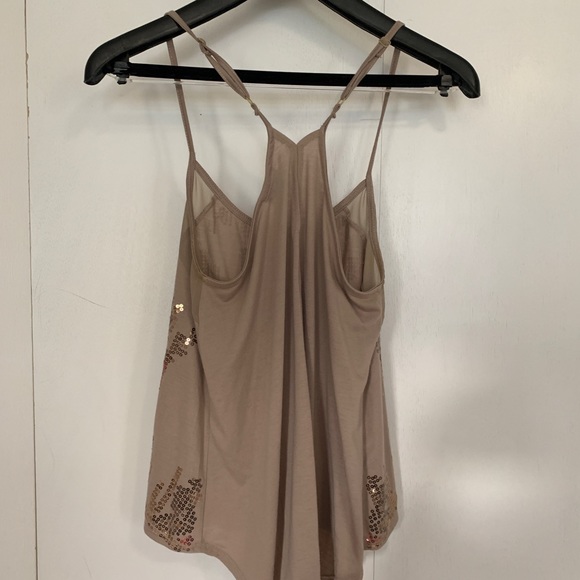 Rue21 Sequin Crop Top w/ Adjustable Straps Brown, Red, Gold Small - Picture 3 of 6